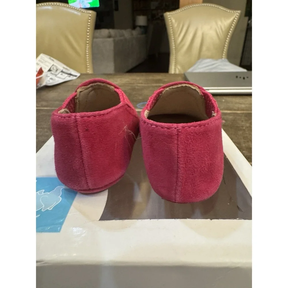 Elephantito Kids' Baby Slippers-K‎ Crib Shoe Suede Fuchsia Size 0M